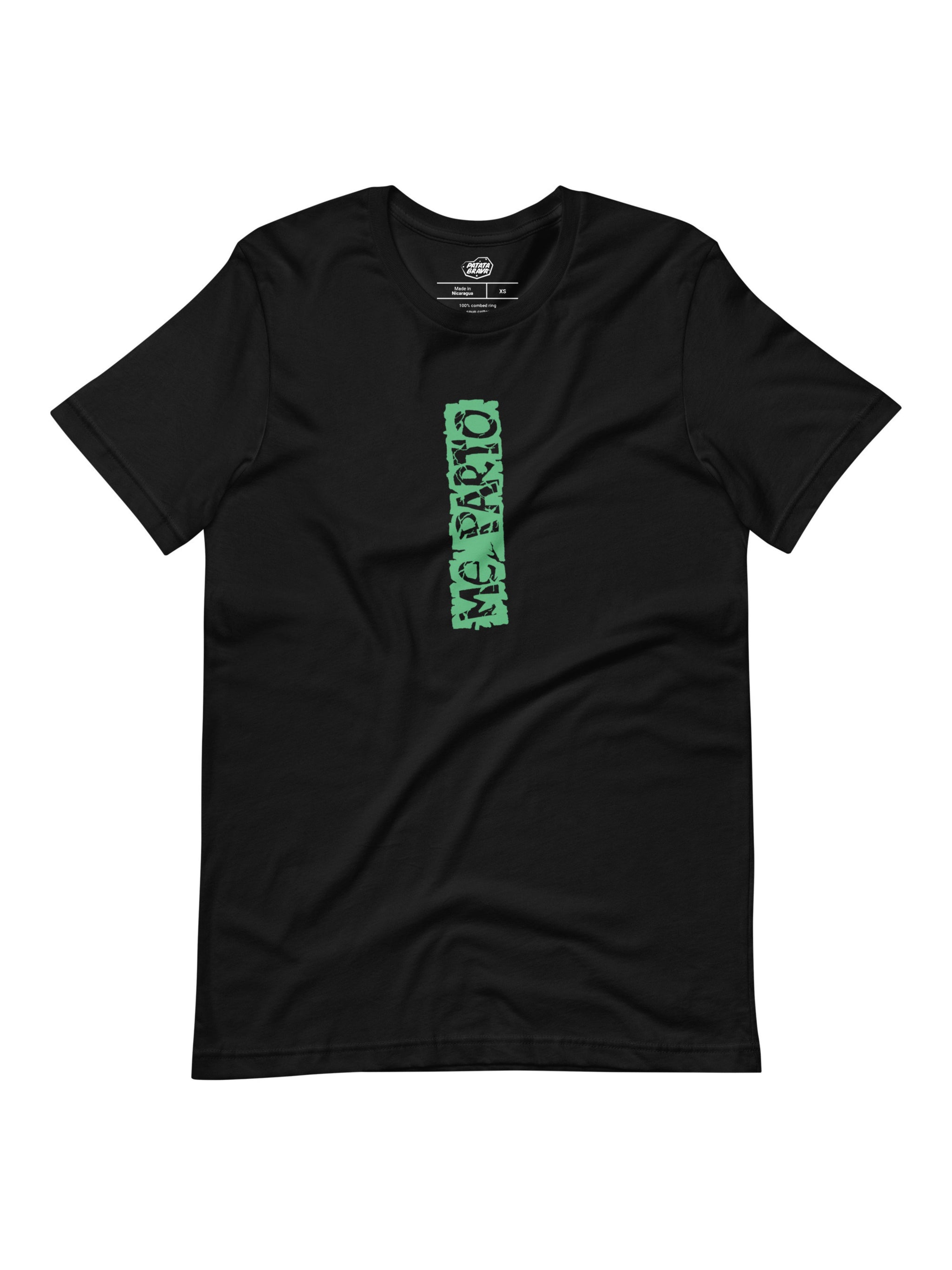 Camiseta De Algodón Con Tampado Láser Hombre | Negro | Diel